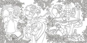 大人ディズニー 愛の贈りもの 素敵な塗り絵レッスンブック: 美女と野獣をはじめ愛のあふれるディズニー名場面．名シーンが満載! - 圖片 2