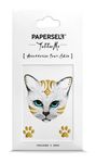 PAPERSELF刺青貼紙/ 華麗藍貓Mini Meow/ 2入 - 圖片 1