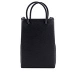 【BALENCIAGA】Logo購物手機袋(黑色)/平行輸入 - 圖片 3