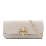【TORY BURCH】Eleanor 大標誌牛皮肩背鍊包/手拿包(奶油白)/平行輸入 - 圖片 1