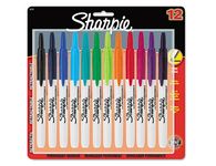 Sharpie Fine 12色按鍵式萬用筆組/ 粗字 - 圖片 1