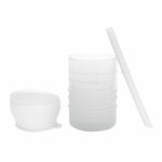 Bumkins 白金矽膠吸管杯 (多款可選)/ 灰色 - 圖片 1