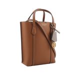 【TORY BURCH】Perry 荔枝皮革三層迷你托特包(淺茶色)/平行輸入 - 圖片 2