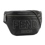 【FENDI】FF Logo Shadow 皮革腰包(黑色)/平行輸入 - 圖片 2