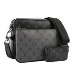 【Louis Vuitton】Monogram TRIO 三合一郵差包(黑灰色) M69443/平行輸入 - 圖片 2