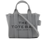 【MARC JACOBS】THE LEATHER TOTE 粒面皮革微型托特包(灰色)/平行輸入 - 圖片 1