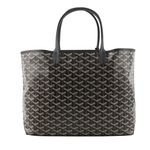 【GOYARD】Saint Louis PM 經典圖紋中型購物包(黑色)/平行輸入 - 圖片 4