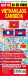 Map of VIETNAM.LAOS.CAMBODIA越南、寮國、柬埔寨地圖 - 圖片 1