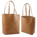 【LOEWE 羅威】Puzzle 亮面小牛皮摺疊托特包(暖沙色) / 平行輸入 - 圖片 2
