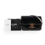【CELINE】TRIOMPHE凱旋滑面小牛皮小型斜背包(黑色)/平行輸入 - 圖片 6