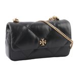【TORY BURCH】Kira 納帕皮革鑽石格紋縫線迷你二用包(黑色)/平行輸入 - 圖片 2