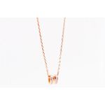 【HERMES 愛馬仕】Mini Pop H pendant 立體橢圓簍空項鍊(粉/玫瑰金)/ 平行輸入 - 圖片 5