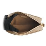 【BURBERRY】經典深格紋及牛皮大款拉鍊相機包(栗子色)/ 平行輸入 - 圖片 7