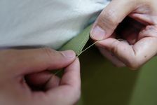 M.Seed日本帆布書衣/ A6/ 淺橄欖綠/ 倉敷帆布/ 11號帆布 - 圖片 8