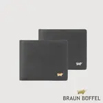 【BRAUN BUFFEL 德國小金牛】台灣總代理 尚恩A 8卡中間翻零錢袋短夾-黑色/BF354-318A-BK - 圖片 8