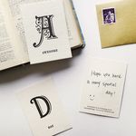 PAPERWORK活版印刷英文字母小卡/ Mother - 圖片 4