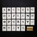 PAPERWORK活版印刷英文字母小卡/ Mother - 圖片 5