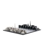 【英國Skyline】豪華不鏽鋼 城市西洋棋-東京 vs. 巴黎 (木質棋盤) - 圖片 10