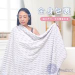 BESTHOT 柔膚格紋大浴巾三件組/ 春花粉 - 圖片 6