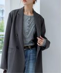 JS/WOOL-LIKE STRETCH JK/夾克/灰色(006)/038 - 圖片 9