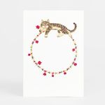 【誠品獨家】日本7 days cards 明信片/ 花圈與虎斑貓 - 圖片 1