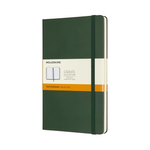 MOLESKINE經典硬殼筆記本/ L型/ 橫線/ 綠 - 圖片 1