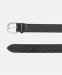 JS/LEFIJE Cow Leather Belt/皮帶/黑色(001)/080 - 圖片 2