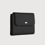 【BRAUN BUFFEL 德國小金牛】台灣總代理 婕娜 6卡三折短夾-黑色/BF2005-414-BK - 圖片 3