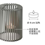 Philippi |Oslo鋼製圓柱燭台 (迷霧灰) - 圖片 3