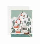 美國 RIFLE PAPER 聖誕卡/ Holiday Snow Scene - 圖片 1