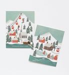 美國 RIFLE PAPER 聖誕卡/ Holiday Snow Scene - 圖片 3