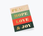 美國RIFLE PAPER 聖誕卡/ Peace & Joy - 圖片 2