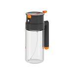 BESTHOT  650ml 噴倒兩用玻璃油瓶(附清潔刷)/ 耀黑灰 - 圖片 1