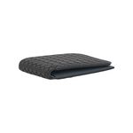 【BOTTEGA VENETA】小牛皮編織內拼色對開8卡短夾(黑色/閃電灰)/ 平行輸入 - 圖片 3