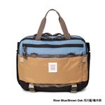 TOPO DESIGNS Mountain Cross Bag側背包/電腦包/ River Blue/Brown Oak 河川藍/橡木棕 - 圖片 1