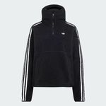 adidas Originals by JENNIE FLEECE HOODIE JACKET 刷毛半拉鍊連帽上衣/ 黑色/ 預購 M - 圖片 1
