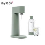 【加碼贈1L水瓶2入】mysoda北歐木質氣泡水機(綠)WD002-GG - 圖片 1