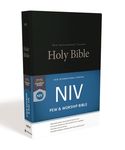 NIV, Pew and Worship Bible, Hardcover, Black - 圖片 1