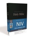 NIV, Pew and Worship Bible, Large Print, Hardcover, Black - 圖片 1