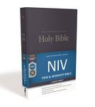 NIV, Pew and Worship Bible, Large Print, Hardcover, Blue - 圖片 1