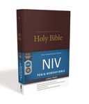 NIV, Pew and Worship Bible, Large Print, Hardcover, Burgundy - 圖片 1