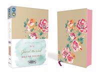 NIV, Journal the Word Bible for Teen Girls, Imitation Leather, Gold/Floral: Includes Hundreds of Journaling Prompts! - 圖片 1