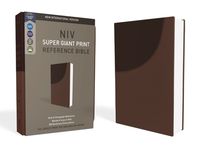 NIV, Super Giant Print Reference Bible, Imitation Leather, Brown, Red Letter Edition - 圖片 1