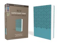 NIV, Super Giant Print Reference Bible, Imitation Leather, Blue, Red Letter Edition - 圖片 1