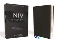 Niv, Thinline Bible, Large Print, Premium Leather, Goatskin, Black, Premier Collection, Comfort Print - 圖片 1
