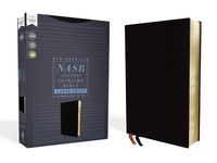 Nasb, Thinline Bible, Large Print, Bonded Leather, Black, Red Letter Edition, 1995 Text, Comfort Print - 圖片 1
