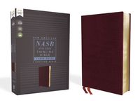 Nasb, Thinline Bible, Large Print, Bonded Leather, Burgundy, Red Letter Edition, 1995 Text, Comfort Print - 圖片 1