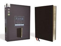 Nasb, Thinline Bible, Giant Print, Bonded Leather, Black, Red Letter Edition, 1995 Text, Comfort Print - 圖片 1