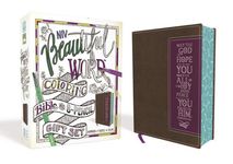 Niv, Beautiful Word Coloring Bible and 8-Pencil Gift Set, Leathersoft, Brown: Hundreds of Verses to Color - 圖片 1