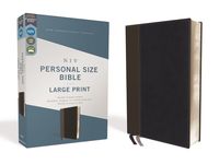 Niv, Personal Size Bible, Large Print, Leathersoft, Black, Red Letter Edition, Comfort Print - 圖片 1